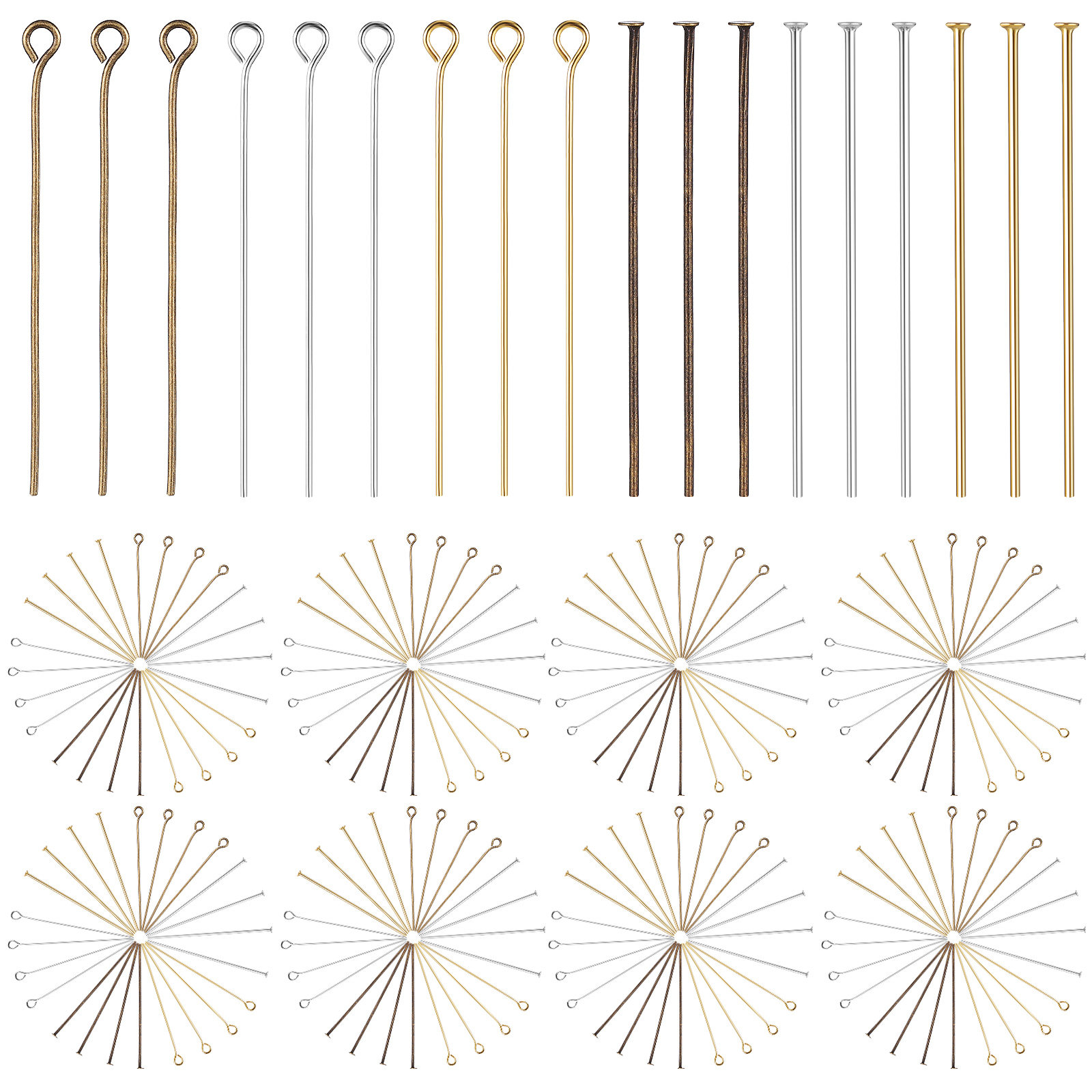 Jewelry Making Head Pins - 1 zestaw akcesoriów do wyrobu biżuterii: