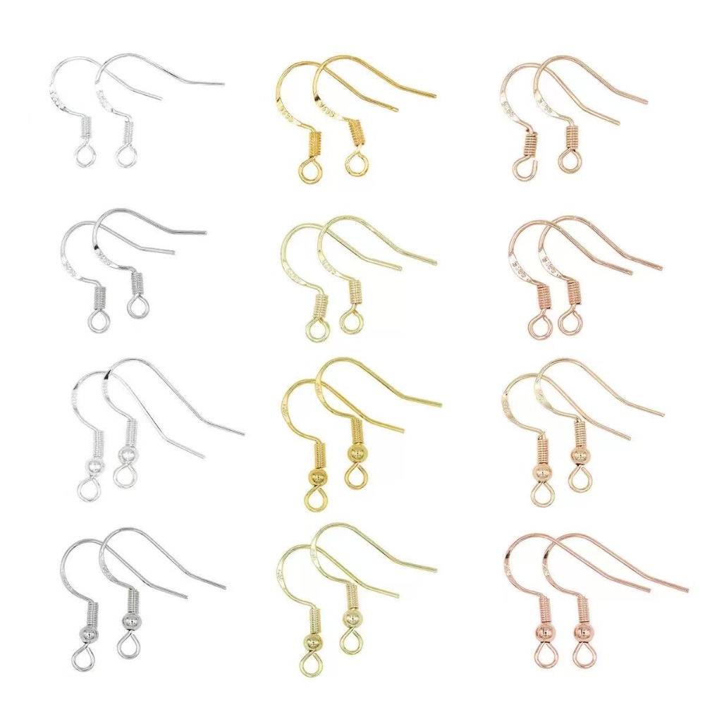 Jewelry Making Earrings - Pozłacane haczyki do kolczyków 100 szt.