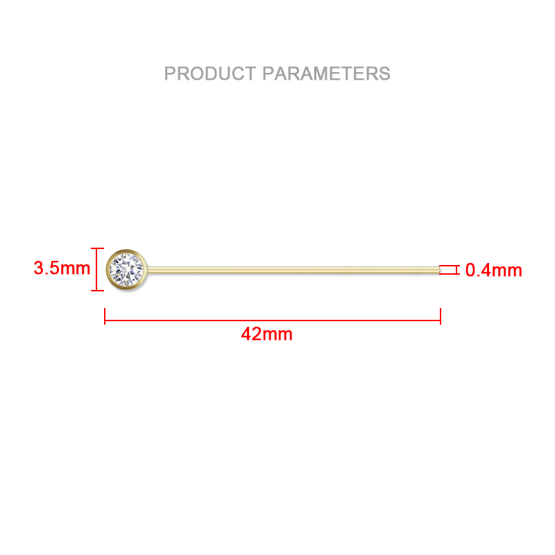 14-karatowe pozłacane cyrkonią – Jewelry Making Head Pins recenzja i cena